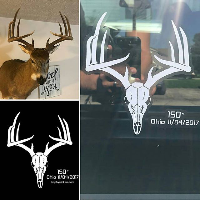 Deer truck decal